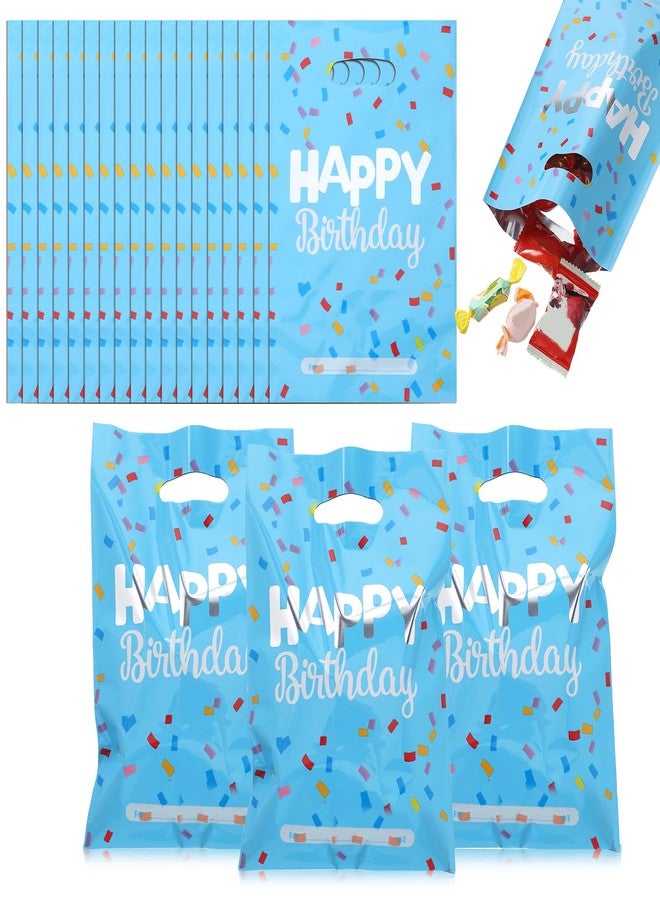 Qulkws 30 Pcs Happy Birthday Party Favor Bags Goodie Bags for Party Birthday Candy Bag Plastic Candy Favor Bag Loot GiftBags Return GiftBag for Baby Showers Birthdays Partys Decorations - Image 1
